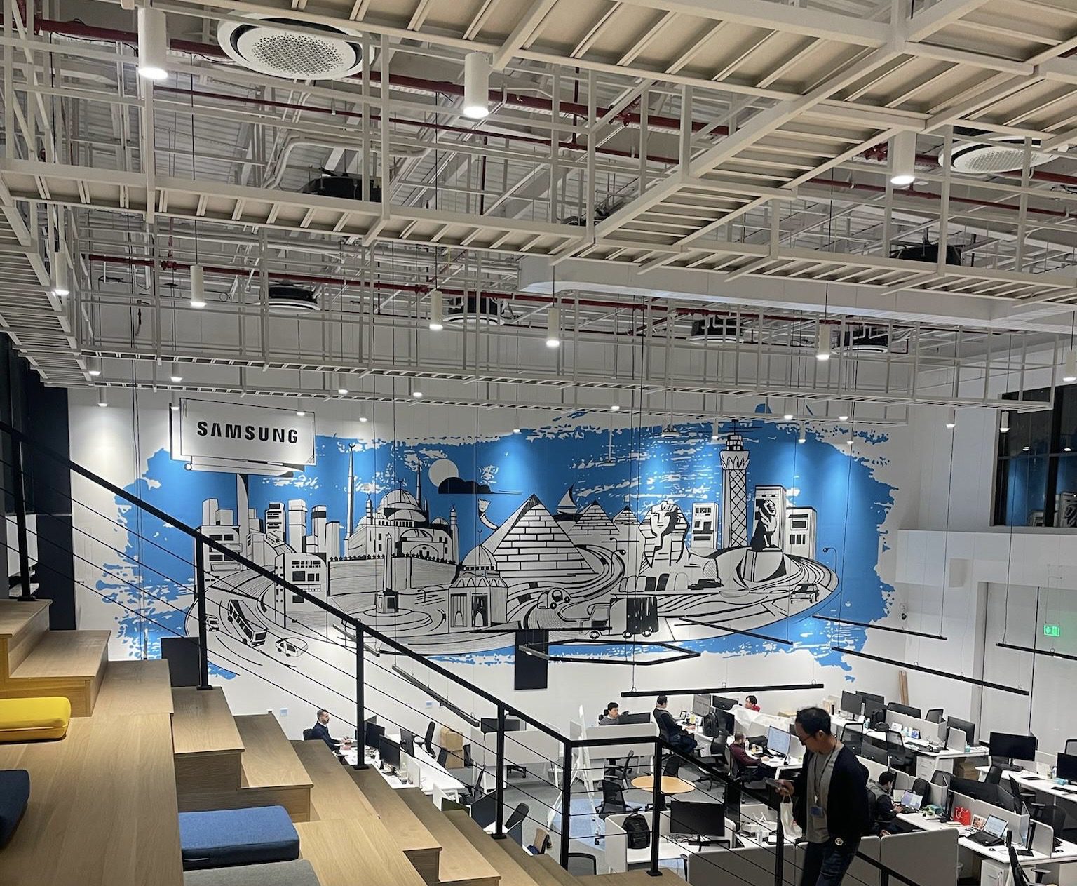 Samsung office mural